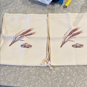 Bread Story Canvas Drawstring Bags